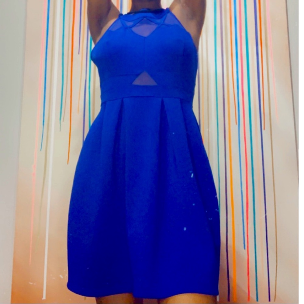 Royal blue dress